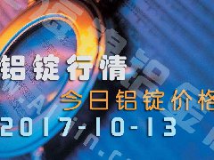 鋁錠行情：今日鋁錠價格——10月13日長江鋁錠價