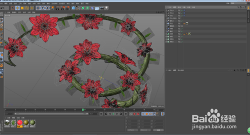 C4D怎么制作花朵開放的動畫效果