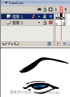 Flash制作卡通人物眨眼動(dòng)畫的方法,PS教程,思緣教程網(wǎng)