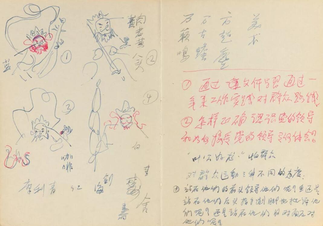 1959年，張光宇筆記本里有關大鬧天宮的草圖.jpg