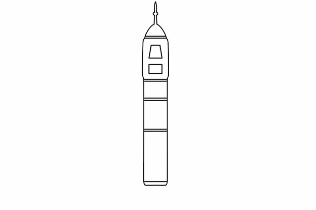 神舟五號飛船簡筆畫畫法步驟圖片