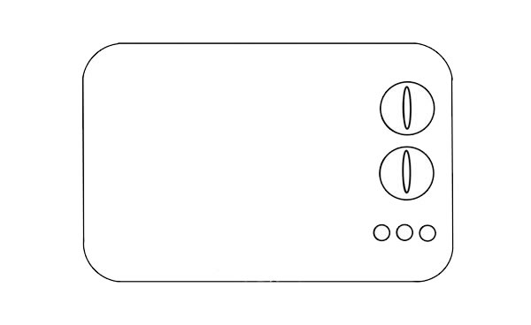 彩色微波爐簡(jiǎn)筆畫(huà)畫(huà)法步驟圖片