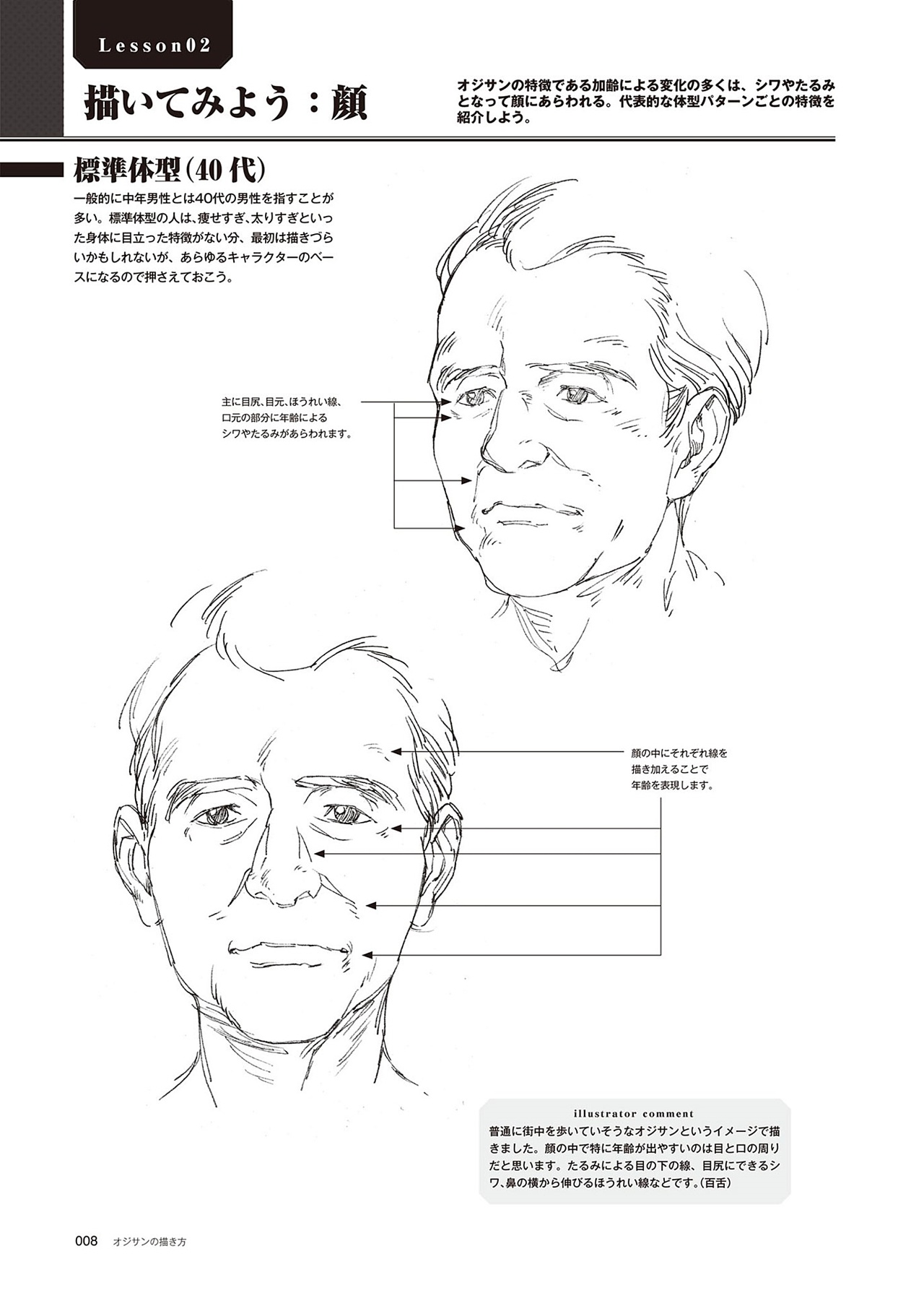 動漫中老年人角色怎么畫？