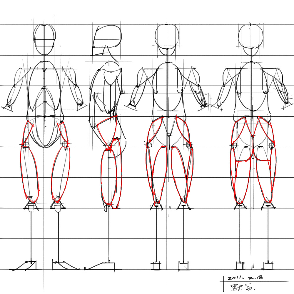 「動漫設(shè)計」分享一波繪畫專用人體解剖素材 part 04
