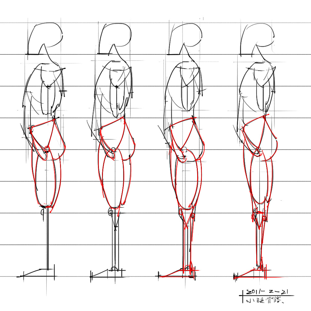 「動漫設(shè)計」分享一波繪畫專用人體解剖素材 part 04