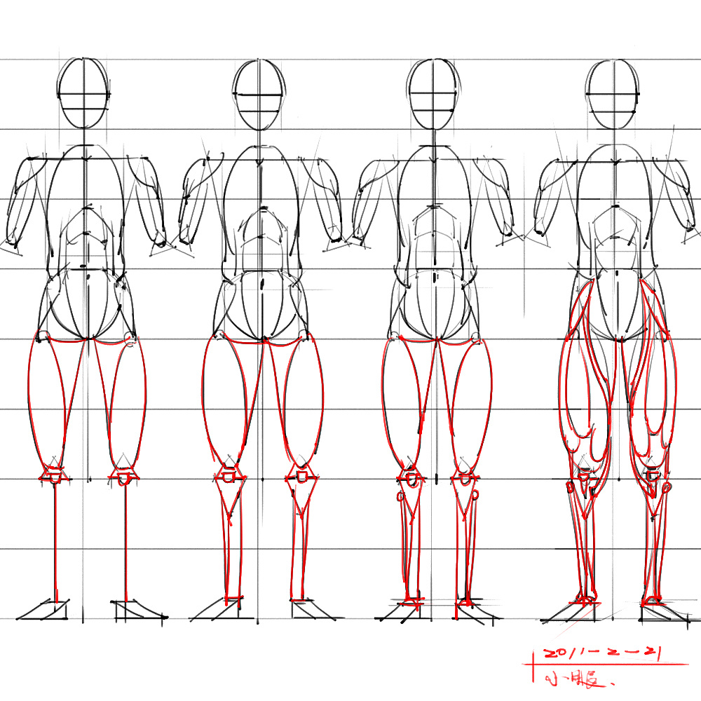 「動漫設(shè)計」分享一波繪畫專用人體解剖素材 part 04