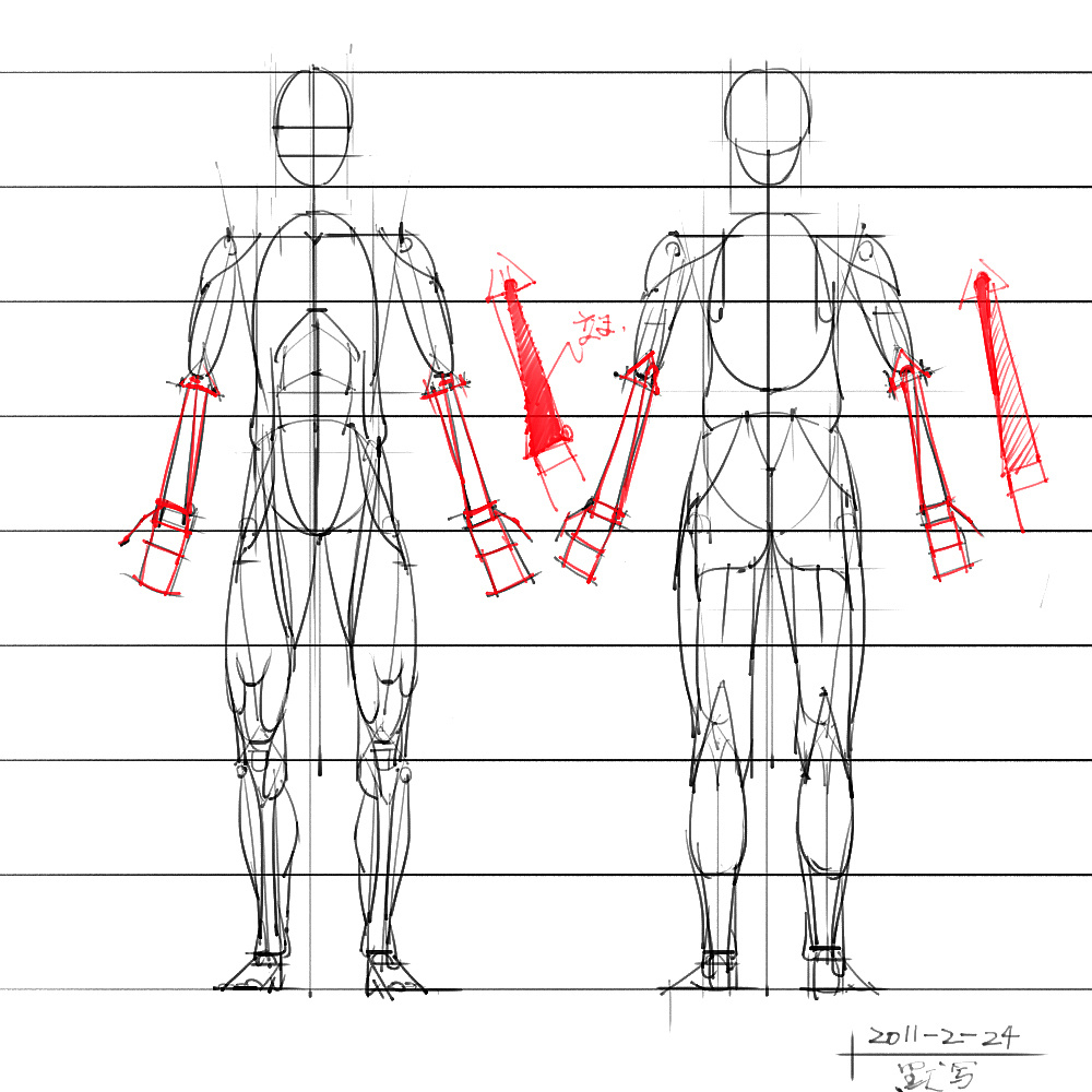 「動(dòng)漫設(shè)計(jì)」分享一波繪畫專用人體解剖素材 part 05