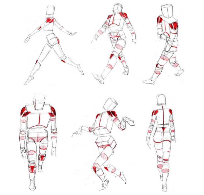 「動漫設計」人體繪畫進階 part 03 常規(guī)運動姿態(tài)