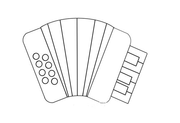 手風琴簡筆畫彩色 手風琴簡筆畫畫法步驟圖解教程